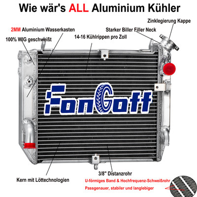 2 Reihig Aluminium 42mm Wasser kühler Für 2002-2003 2002 Yamaha YZF R1 1000