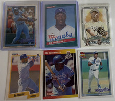 Topps Donruss Fleer Bo Jackson Kansas City Royals MLB 6 Card Lot