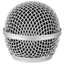 Talent DM-RG Silver Microphone Ball Head Mesh Grill for Shure SM58 BETA58 SM5...