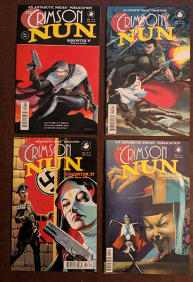 Crimson Nun #1 4 (1997) Antarctic Press Complete Set VF/NM VTG Indie HTF Rare
