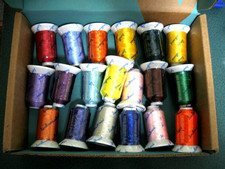 New Simthread 100 Polyester/Machine Embroidery Thread lot of 20 Spools