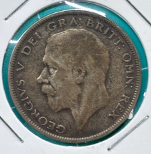 UK 1936, ½ Crown - George V 4th type 50% Silver Coin Half Crown