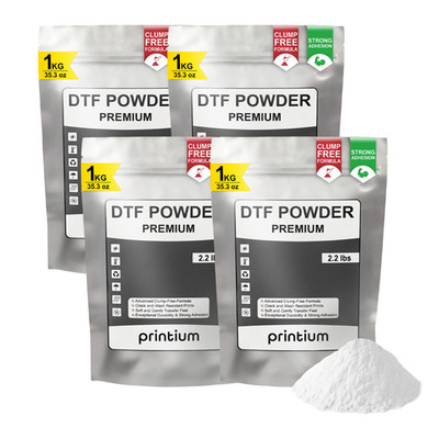 DTF Powder Premium 4 Pack- 8.8 lbs/4KG- Hot Melt Adhesive for DTF Heat Transfer