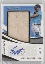 2021 Panini Immaculate Jumbo Bats 9/25 Jesus Sanchez #JB-JS Auto db5