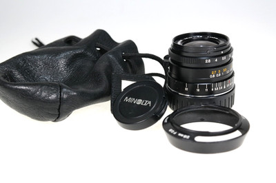 Minolta  M.Rokkor 2,8/28 guter Zustand #1004147 m.Sobl.De,Beut.