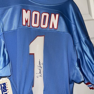 Authentic vintage NFL Proline Houston Oilers Warren Moon jersey- Signed