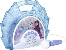 eKids Disney Frozen Karaoke Microphone with Bluetooth Speaker for Fans of Disney