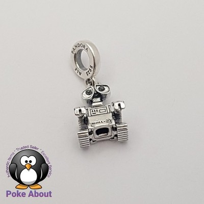 Authentic Pandora Disney Pixar Silver Wall-E Robot Dangle Silver Charm 792030C01