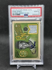 2012 Playoff Prime Cuts Ernie Banks Signature Game Used Jersey /25 PSA 10 #16