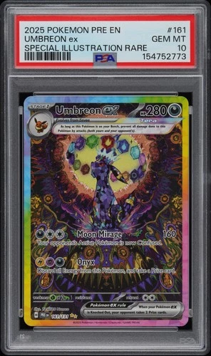 2025 POKEMON PRISMATIC EVOLUTIONS SPECIAL ILLUSTRATION RARE UMBREON EX PSA 10