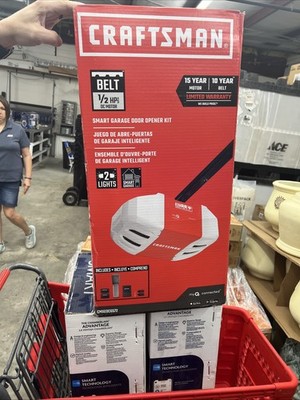 Craftsman (CMXEOCG572) 1/2 HPS myQ Smart Belt Drive Garage Door Opener 