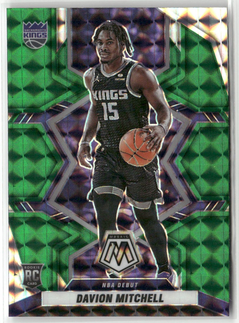 2021-22 PANINI MOSAIC #269 DAVION MITCHELL GREEN SACRAMENTO KINGS