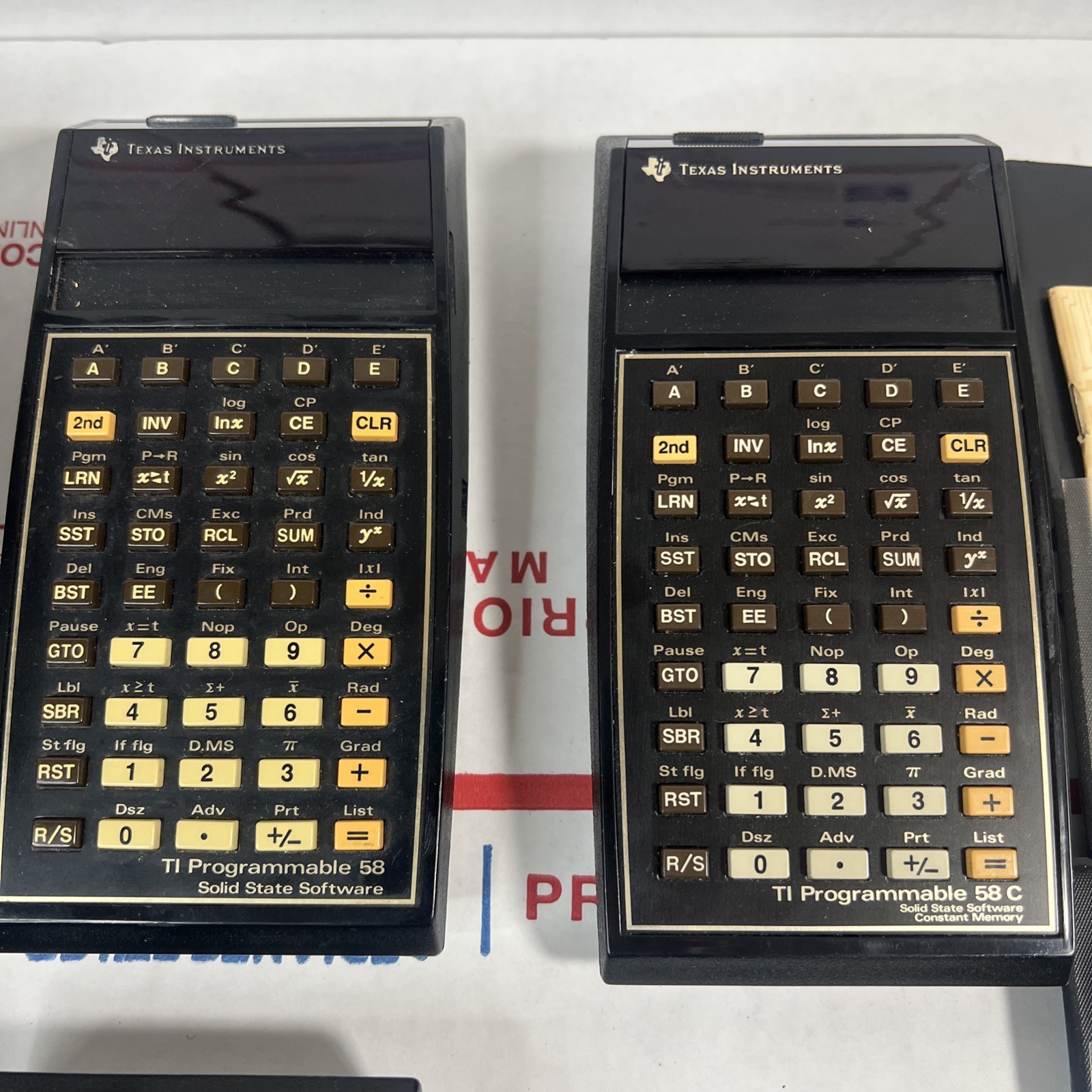 Texas Instruments TI-59 / 58 / 58C  Calculator Lot * AS IS / Repair / READ FULLY