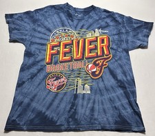 Indiana Fever Basketball Shirt Adult Large Tye Dye Crew Neck WNBA Basketball
