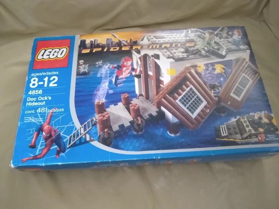 Lego Spider-Man Doc Ock's Hideout 4856 Toy Marvel Comics Building Movie - Image 2 of 4