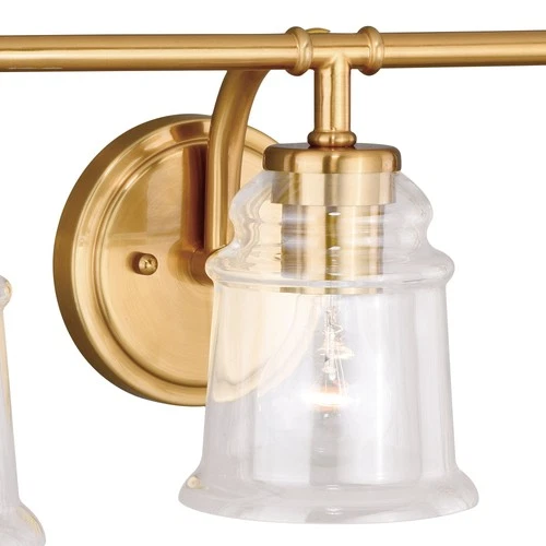 Vaxcel Lighting W0241 Toledo 3 Light 22"W Vanity Light - Brass - Picture 8 of 12