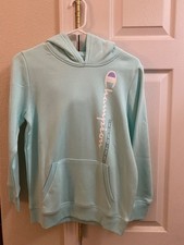 Champion Pullover Hoodie Teal Youth Size XL