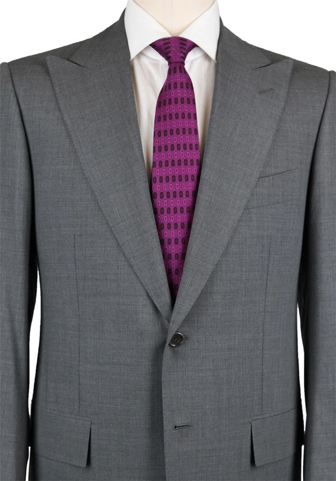 Cesare Attolini Gray 140's Suit - 44/54 - (AUS209PUL3S11WA09G21R7) - Image 2 of 4