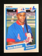 1990 FLEER UPDATE DELINO DESHIELDS ROOKIE #U-27