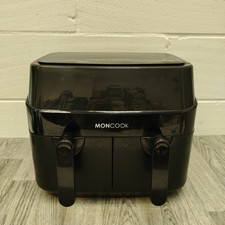 MONCOOK 9L Dual Basket Air Fryer - Black - 2400W - MC0003 *See Desc...