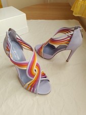 SERGIO ROSSI sandali n.38 in pelle multicolor Made in Italy