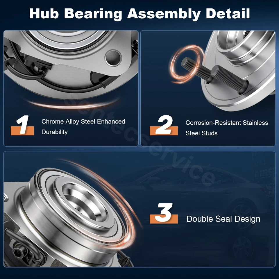 Front Wheel Bearing Hub for 2004-2007 Infiniti Nissan Titan Armada Pathfinder - Image 4 of 4