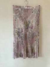 Vintage Jacques Vert Chiffon Pleated Midi Occasion Skirt, Wedding, Size 16, VGC