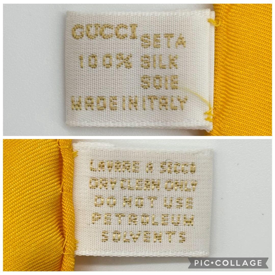 GUCCI 100% silk scarf　48cm*48cm thumbnail 10