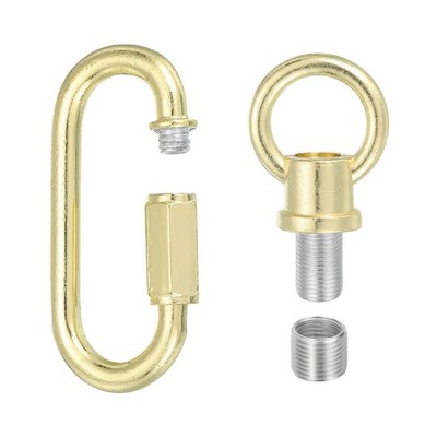 M10 Lifting Eye Nut Kit Bolt Screw Ring 44lbs Gold Tone