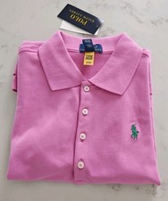 Polo Ralph Lauren Girls Pink Polo Short Sleeve T-shirt Size L 12-14