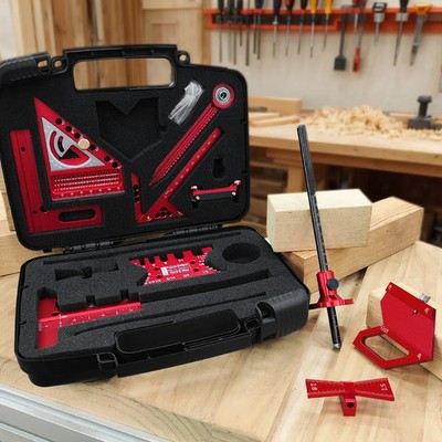 Woodworking Measurement Kit Storage Box Fast Wooden Board Splicing Craft Tools
