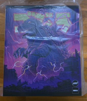 Mondo: Godzilla - Vinyl Designer Figure by James Groman Burning