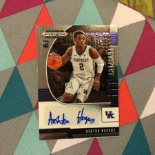 Ashton Hagans Kentucky prospect 2020-21 Panini Prizm Draft Picks RC Rookie Auto