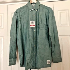 Gant Salty Dog men's shirt M green long sleeve cotton nwots