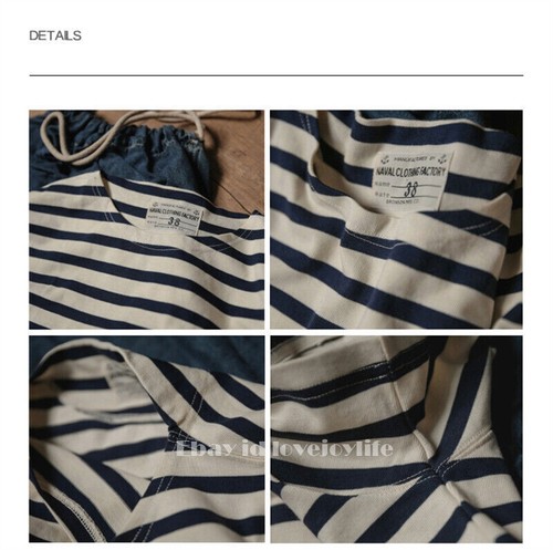 Bronson Breton Stripes T-Shirts Retro Short Sleeve French Marine Sailors Shirts - Picture 14 of 18