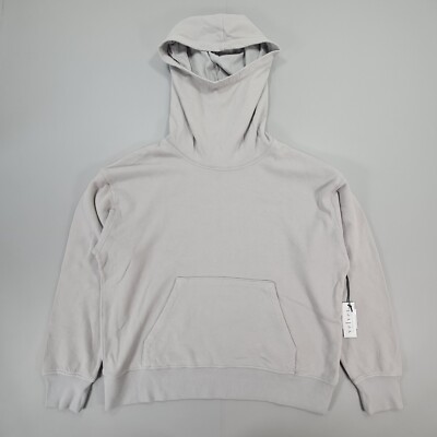 Velvet By Graham & Spenser Damen Hoodie Grau Small Relaxed Baumwolle Weich Fleece