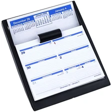 2026 At-A-Glance SW700X-00 Flip-A-Week Desk Calendar and Base