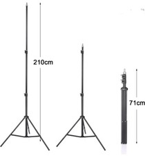 Photography Tripod Light Stands 83 6.9 Feet/210CM Light Aluminum Phone Floor