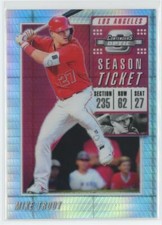 2019 Panini Contenders Optic Hyper Mike Trout 175/299 Los Angeles Angels