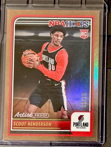 Scoot Henderson [Artist Proof] #232 2023 Panini Hoops card