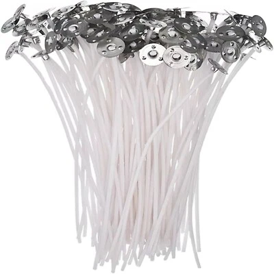 PLATINUMONLINE-UK Pre Waxed Candle Wicks Long Tabbed for Candle Making 150mm Craft