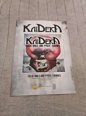 FOT211 ZEITSCHRIFTENWERBUNG 12X9'' KAIDEKN: FALSCHE IDOLE & PYRIT-THRONE