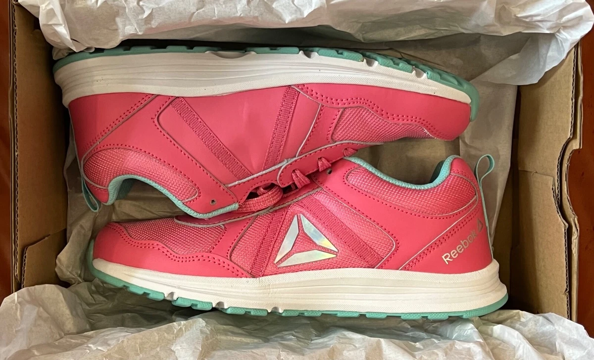Reebok Almotio 4.0 Girls Running Sneakers Pink Youth Size 4