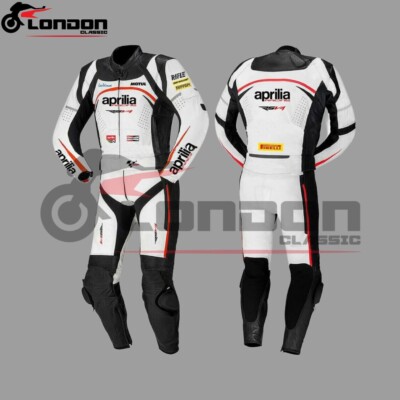 New Men's Motorbike Racing Suit  original Cowhide Leather Custom Motorcycle Suit
