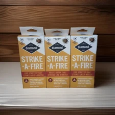 3 Diamond  Strike A Fire Indoor Outdoor Strikes Like A Match Fire starters Camp