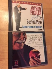 ARTHUR FIEDLER The BOSTON POPS American Classics 2 CD HEARTLAND +BONUS Overtures