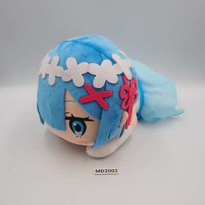MD2002 Re:zero REM Jumbo Nesoberi SEGA 12'' Plush Stuffed TAG Toy Doll Japan