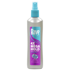 Rave 4X Mega Unscented Non Aerosol Hairspray for Unisex - 11 Oz Hair Spray - New