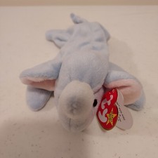 Beanie Baby: Peanut Light Blue 1995  W/ ERRORS READ DESCRIPTION PREOWNED 