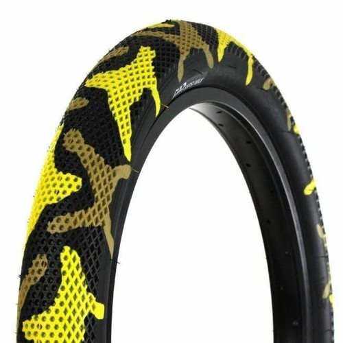 Cult x Vans 18 Inch Tyre Yellow Camo | Alans BMX